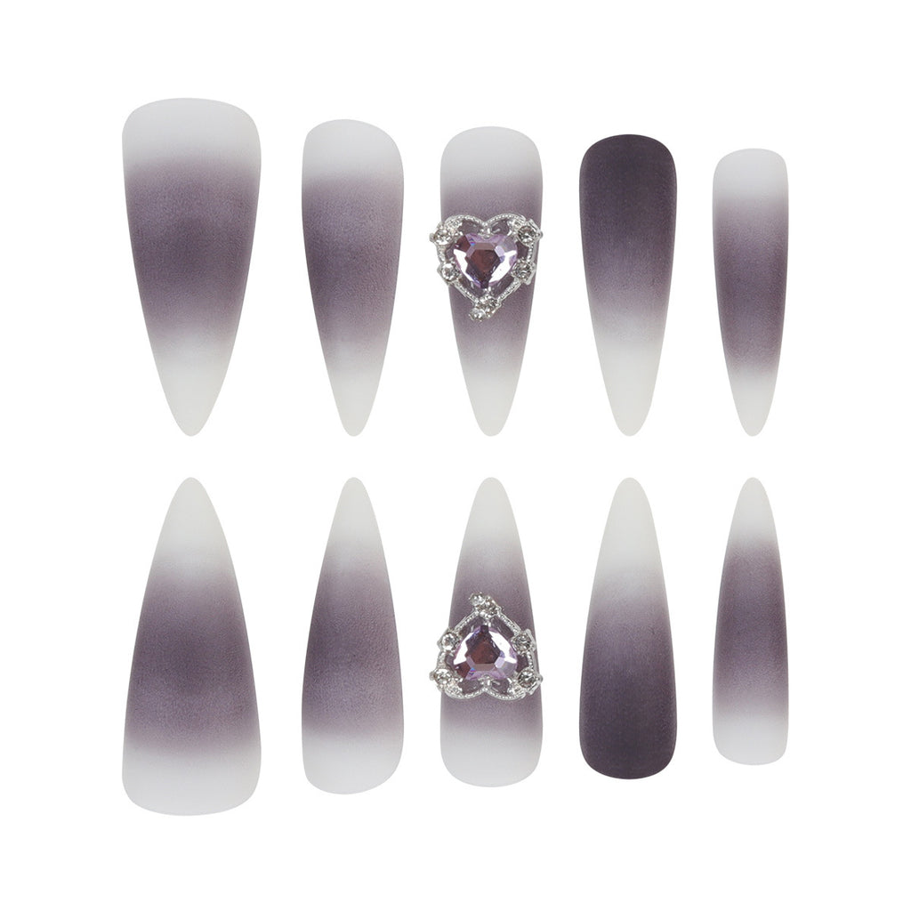 Nail Art Wearable Nails Dark Love Sweet Cool Gothic
