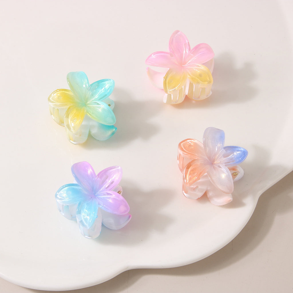 Small Size 4cm Gradient Plumeria Rubra Hairpin Headdress