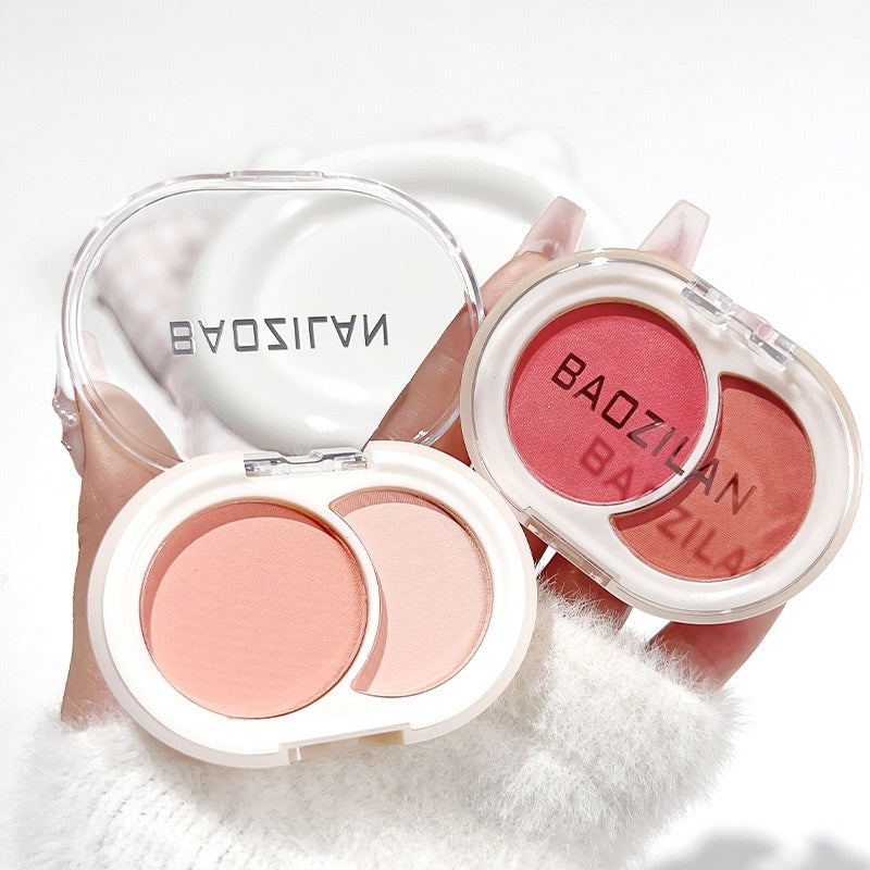 Baozilan Two-tone Blush And A Low-saturation Contour Palette