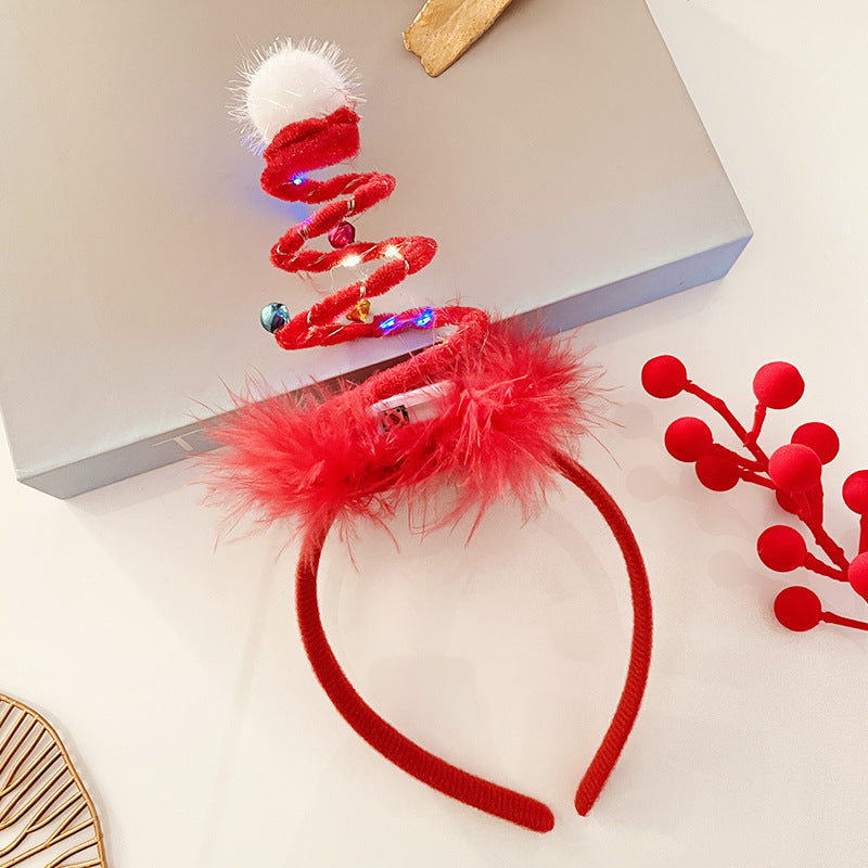 Christmas Antlers Hairband Decoration Plush