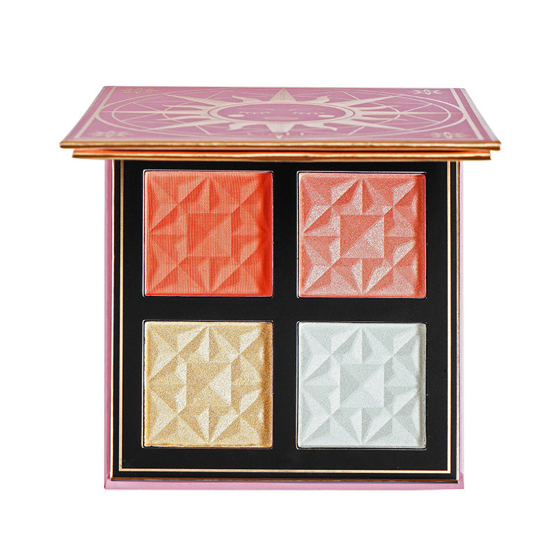 Four-color Blush Box Highlight Repair