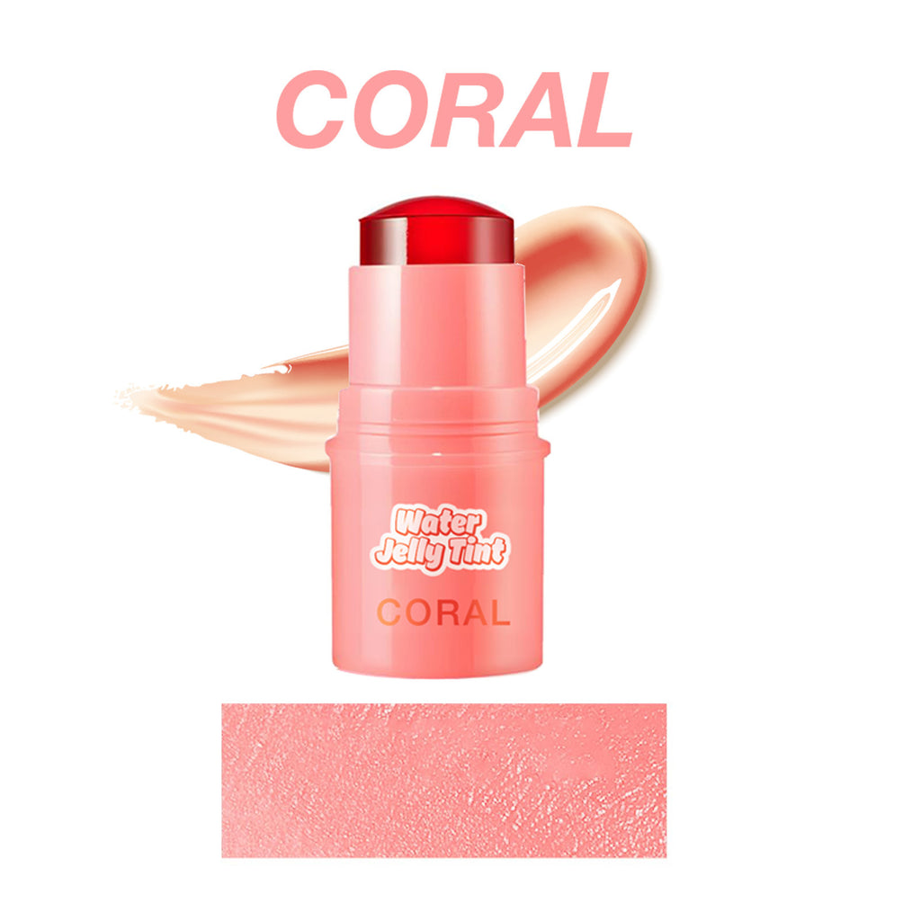 Coral Blush Stick Jelly Texture Easy To Apply