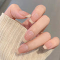 Women's Simple French White Edge Nail Sticker
