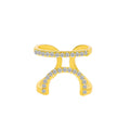 Cross-border New Arrival Micro Inlaid Zircon Graceful Personality Wear Removable Fake Nail Tip Ring