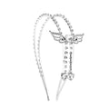 Fairy Elegant Princess Crystal Wings Love Tassel Headband Hair Accessories