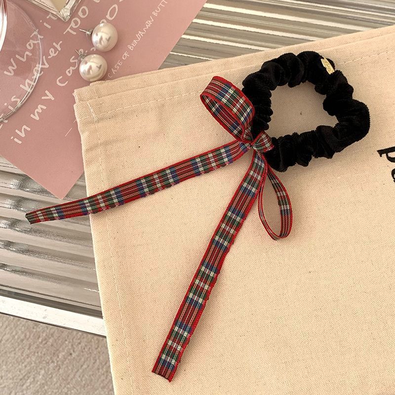 Bow Large Intestine Hair Ring Headdress Simple Black New Products