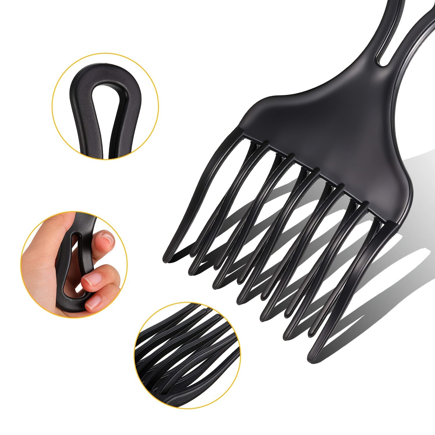 Double-layer Retro Men's Hairdressing Comb