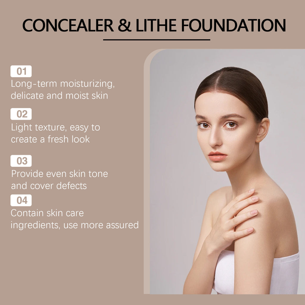 Moisturizing Liquid Foundation Long Lasting Smear-proof Makeup