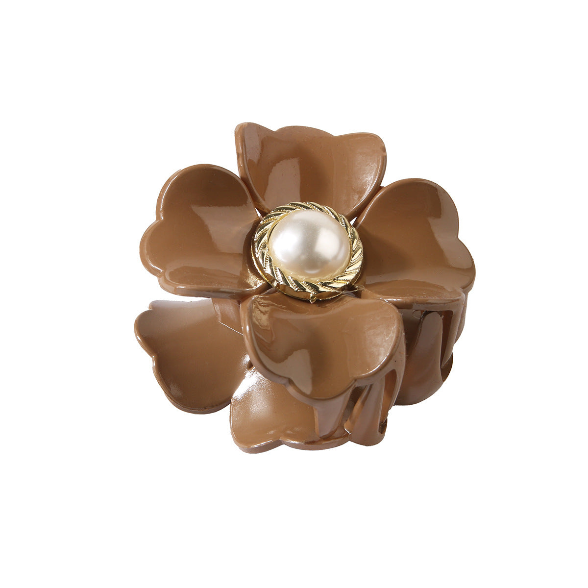 French Romantic Flower Clasp Pearl Hairpin Girl