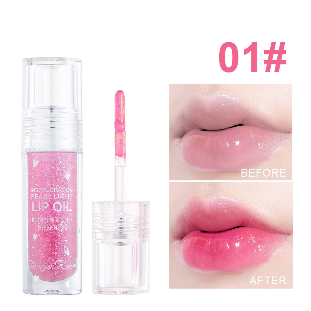 Ice Transparent With Thin And Glittering Pearlescent Moisturizing Lipstick