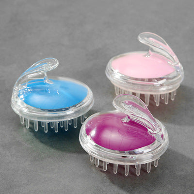 Crystal Transparent Silicone Shampoo Brush