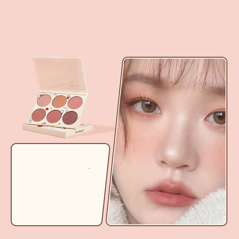 Kiss Beauty Women's Fashion Simple Multi-Color Makeup Blush