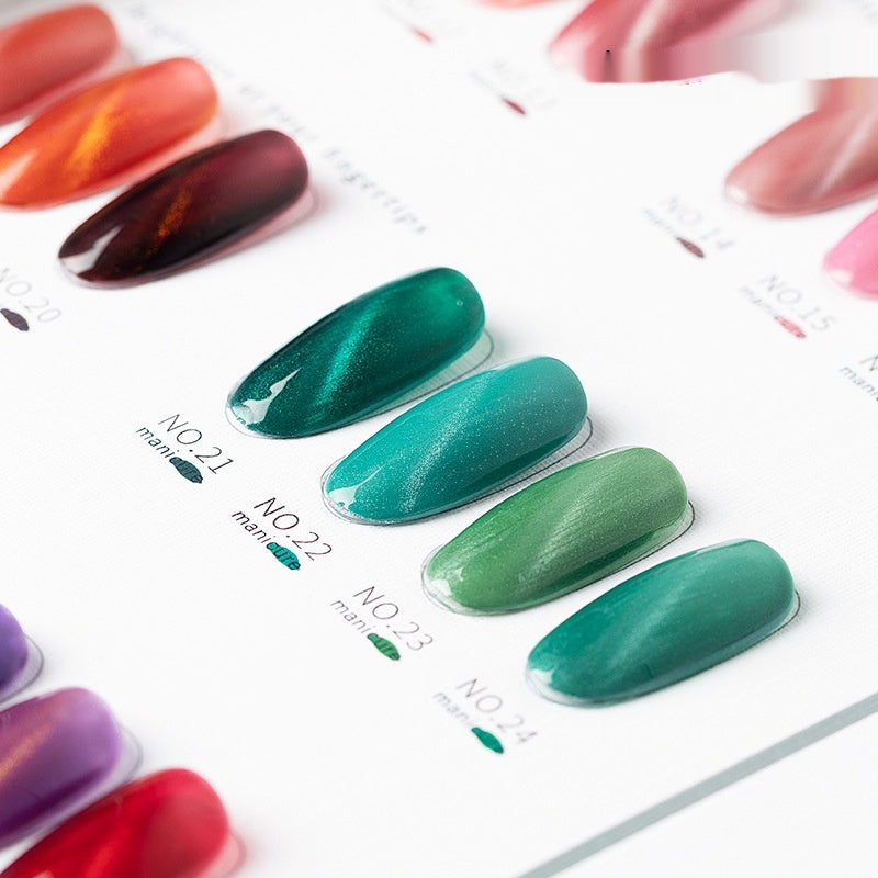MyGel Universal Colorful Quicksand 30 Colors Rainbow Cat Eye Series Nail Polish Gel
