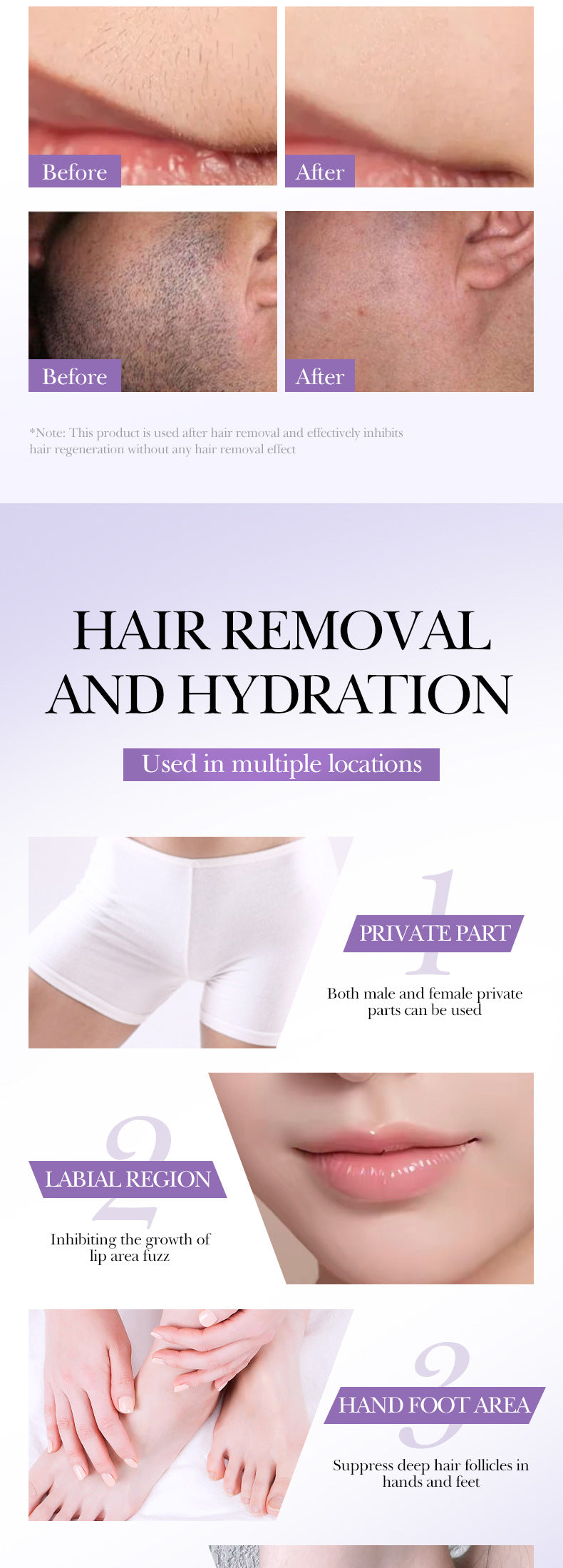 Sadoer Hair Growth Inhibition Armpit Leg Hair Spray
