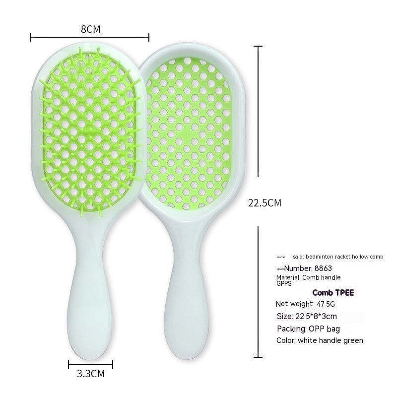 Hollow Comb Dry Wet Dual Purpose Honeycomb Hairdressing