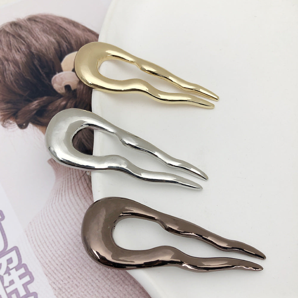 Simple Hair Clasp Metal U-clips Plate