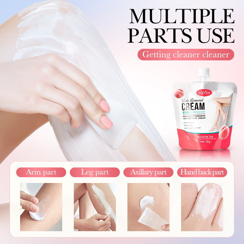 Silky Underarm Leg Peach Hair Removal Cream