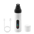 Electric Dog Nail Clippers Grinders Rechargeable USB Charging Pet Quiet Cat Paws Nail Grooming Trimmer Tools