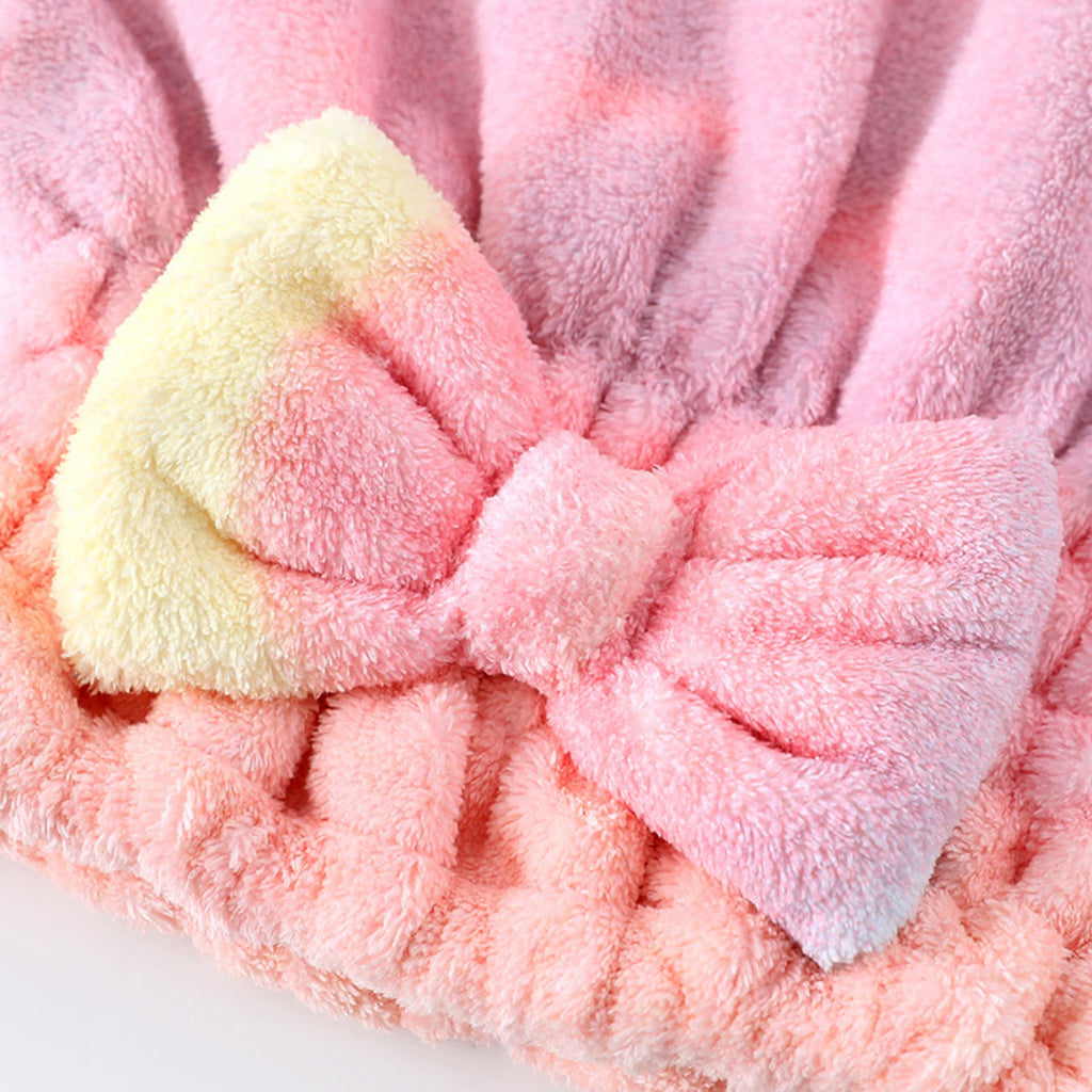 Absorbent Thickening Cute Princess Shampoo Dry Hair Towel Coral Fleece Soft Dry Hair Hat