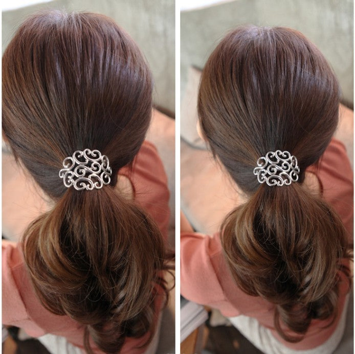 Fashion Alloy Hollow Pattern Hair Tie
