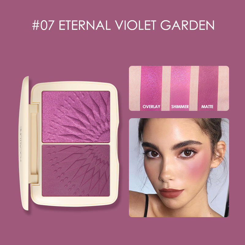 Sunkissed Three-dimensional Light Effect Highlighting Blush Shadow