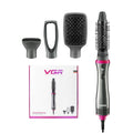 Multifunctional Warm-air Comb Hair Curler And Straightener Dual-use