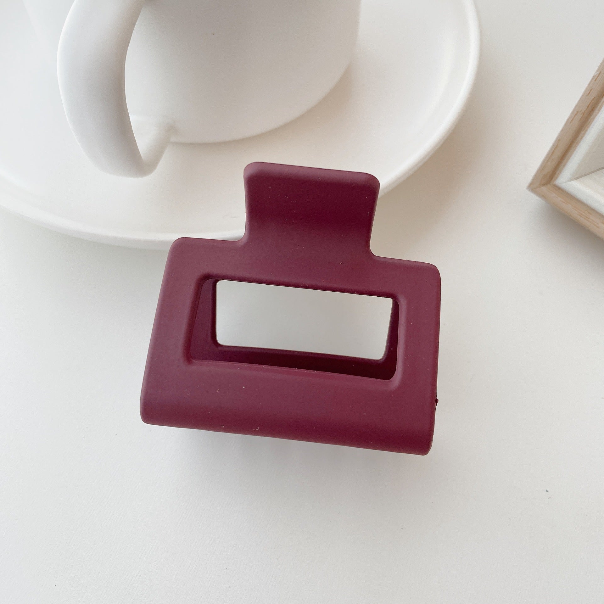 Hair Accessories Girl Hair Clip Frosted Style 5cm Square