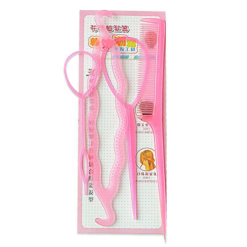 Plastic Comb Pattern Design Hair Pulling Needle Ball Head Hair Curler