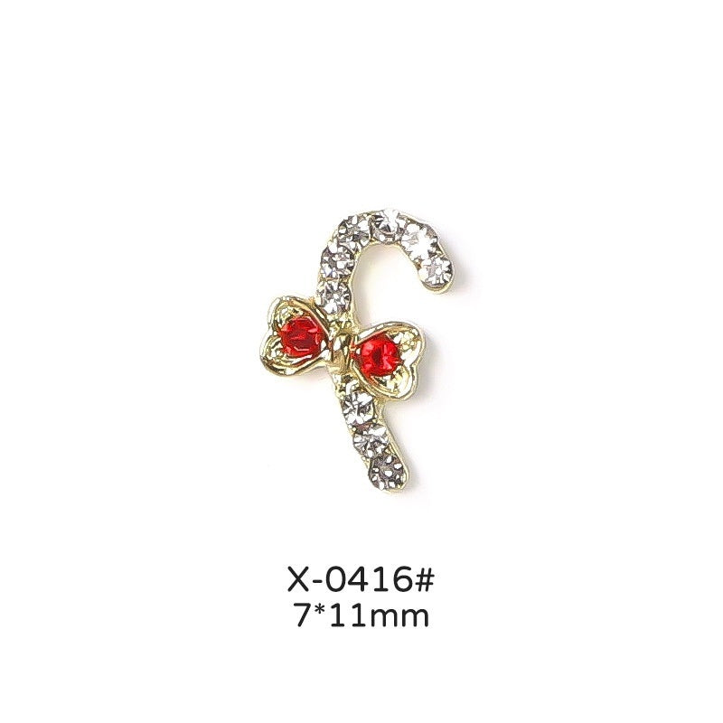 Christmas Love Bell Metal Nail Drill Accessories