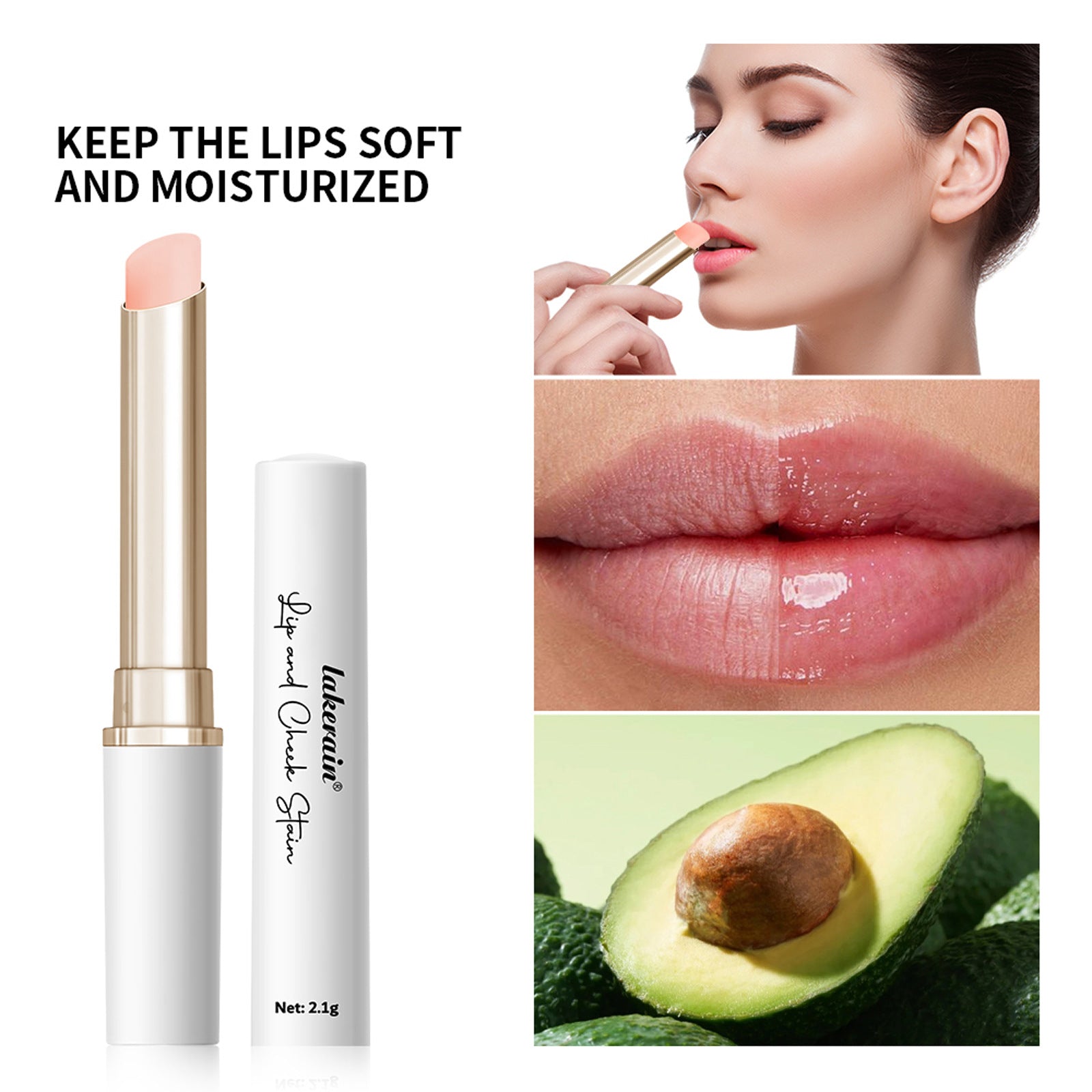 Lip And Cheek Dual-purpose Temperature Change Lipstick Moisturizing And Nourishing Lasting