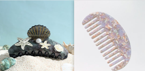 Ocean Acrylic Starfish Shell Temperament Seabed Barrettes