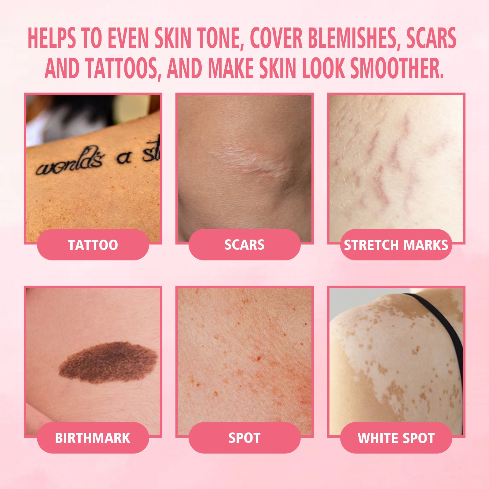 Body Makeup Liquid Foundation Cover Fleck Moisturizing Lasting