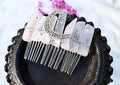 Premium Handmade Crown Moon Hollow Star Hair Comb
