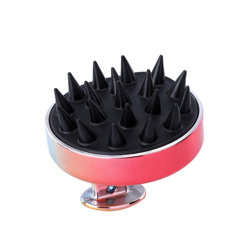 Household Electroplating Silicone Shampoo Brush