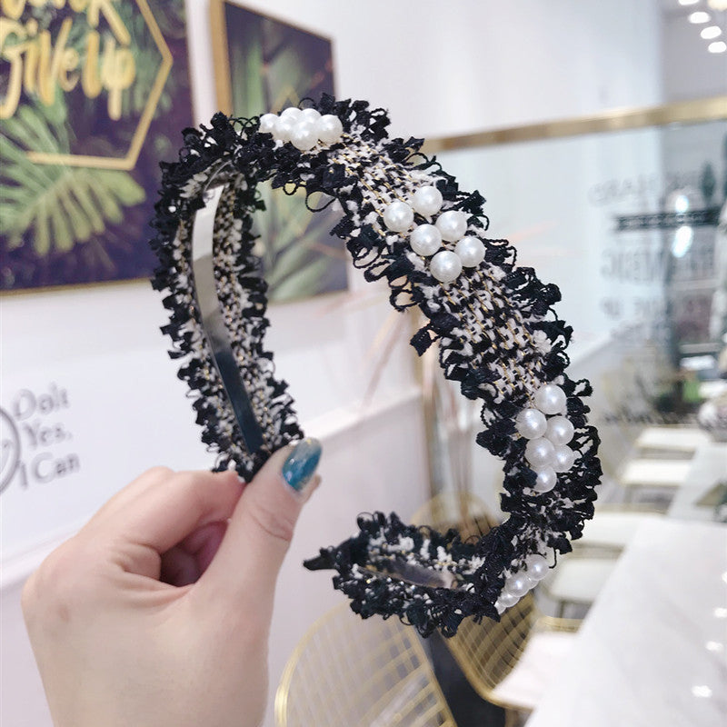Simple Raw Edging, Beading, Thin Edging, Light Board, Hair Hoop, Headband, Pressing Hair, Lady