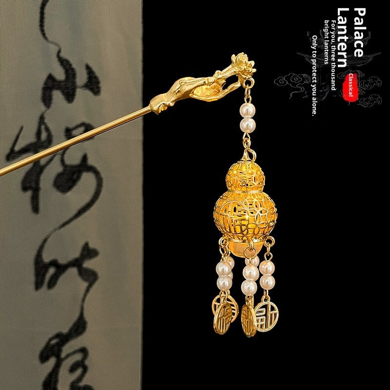 Light-emitting Hairpin Ancient Style Dangling Ornament Wind Chimes