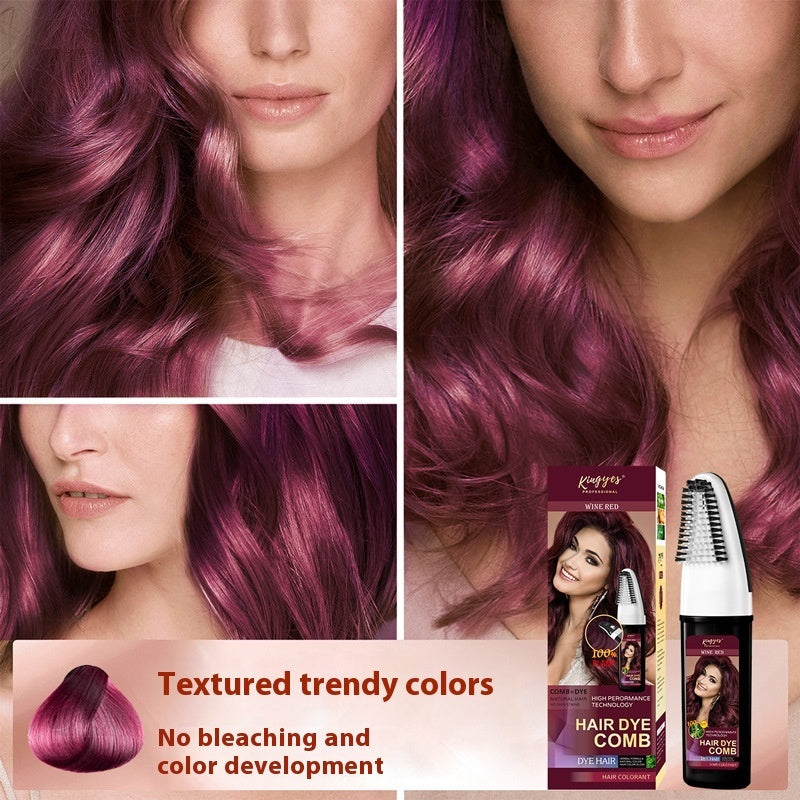 Black Wine Red Brown Easy Coloring Comb