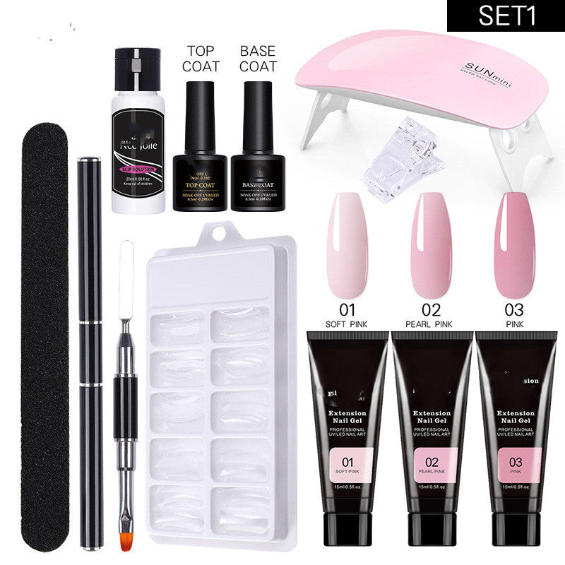Nee Jolie 15ml Nail Art Extended Glue Set Phototherapy Gel