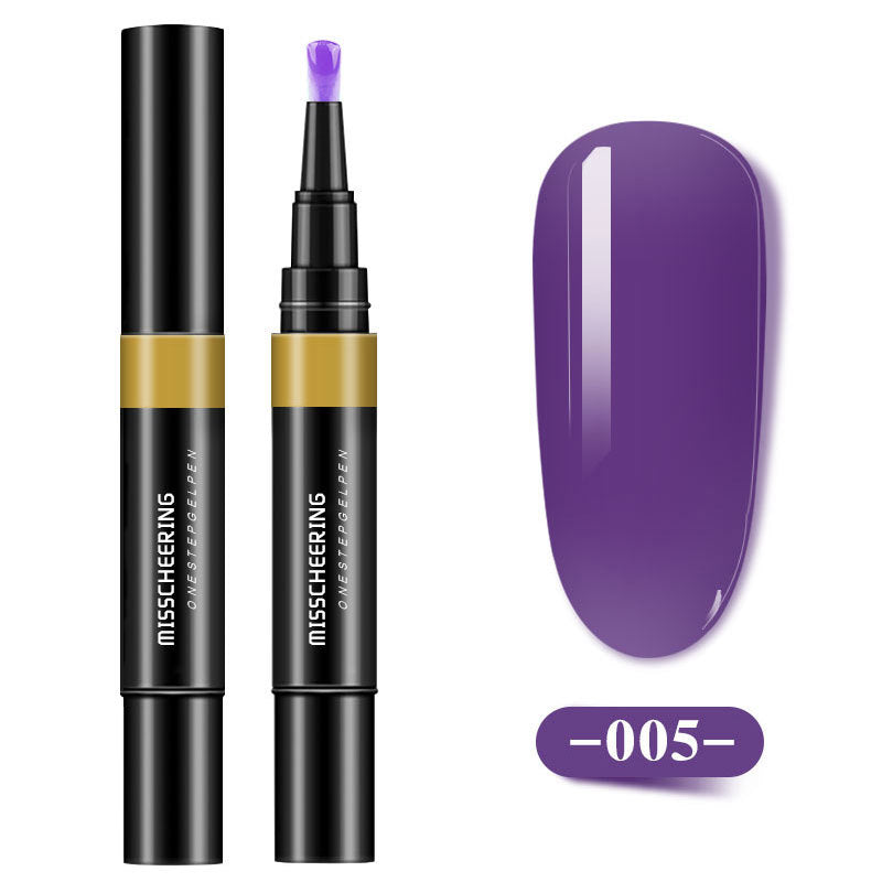 Misscheering One-step Glue Three-in-one Nail Polish Glue Pen Lazy Long-lasting Phototherapy Glue Nail Manicure