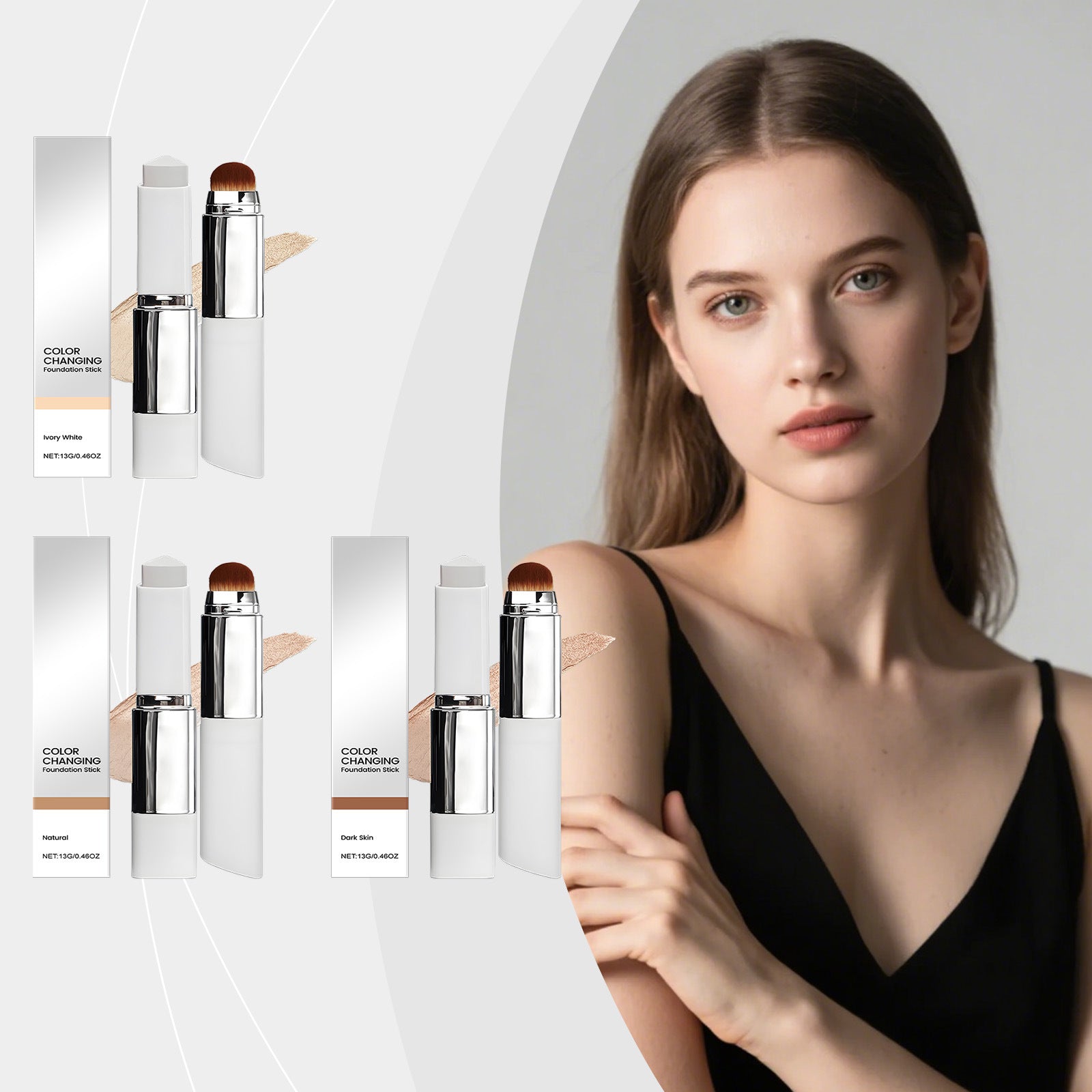 Clear And Non-stuck Powder Daily External Foundation