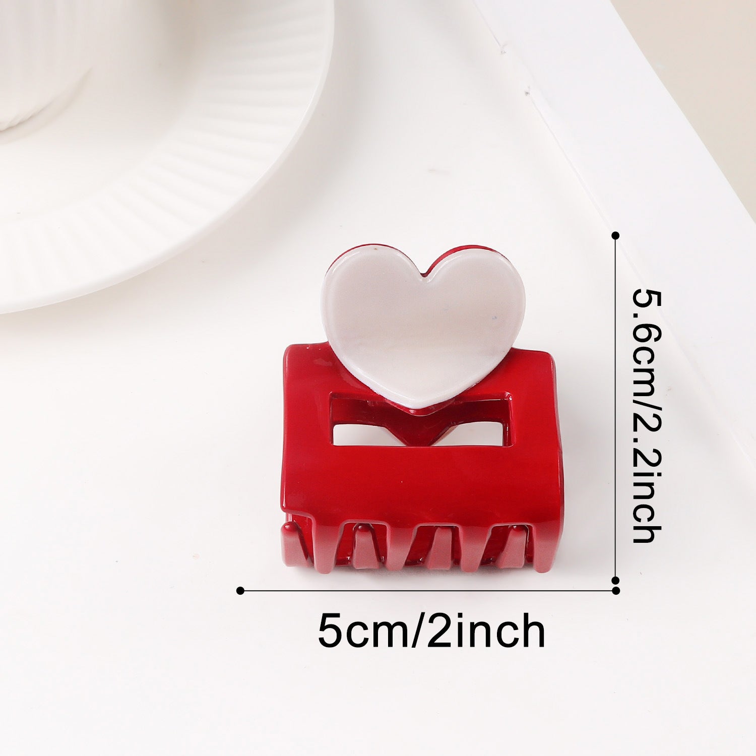 Valentine's Day Heart Shaped Versatile Hair Accessory Shark Clip