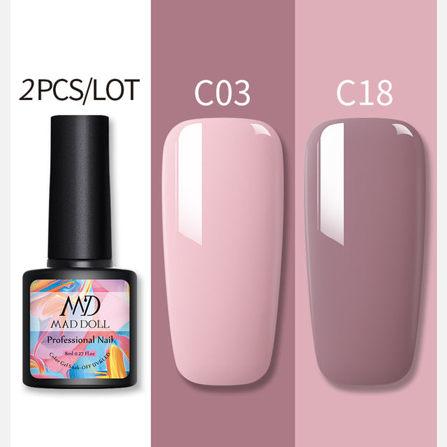 MAD DOL pure color nail polish