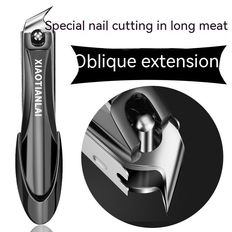 High-end Nail Scissors Single Nail Clippers Set Anti-splash Oblique Mouth Large Nail Clippers