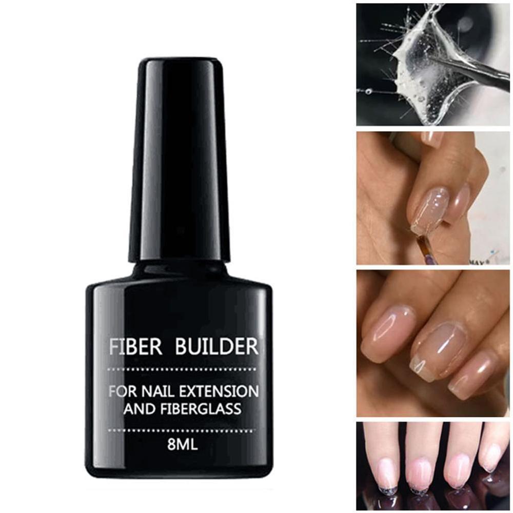 Fiber Builder extension adhesive for nail polish repair