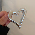 High Sense Metal Heart Grip Simple