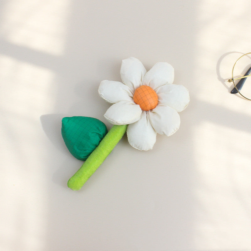 Flowers With Green Leaves Filled With Cotton Cute Jewelry Diy Hair Band Decorative Accessories
