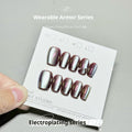 Electroplated Cat Eye Internet Celebrity Aurora Armor Wear Nail Tip Handmade