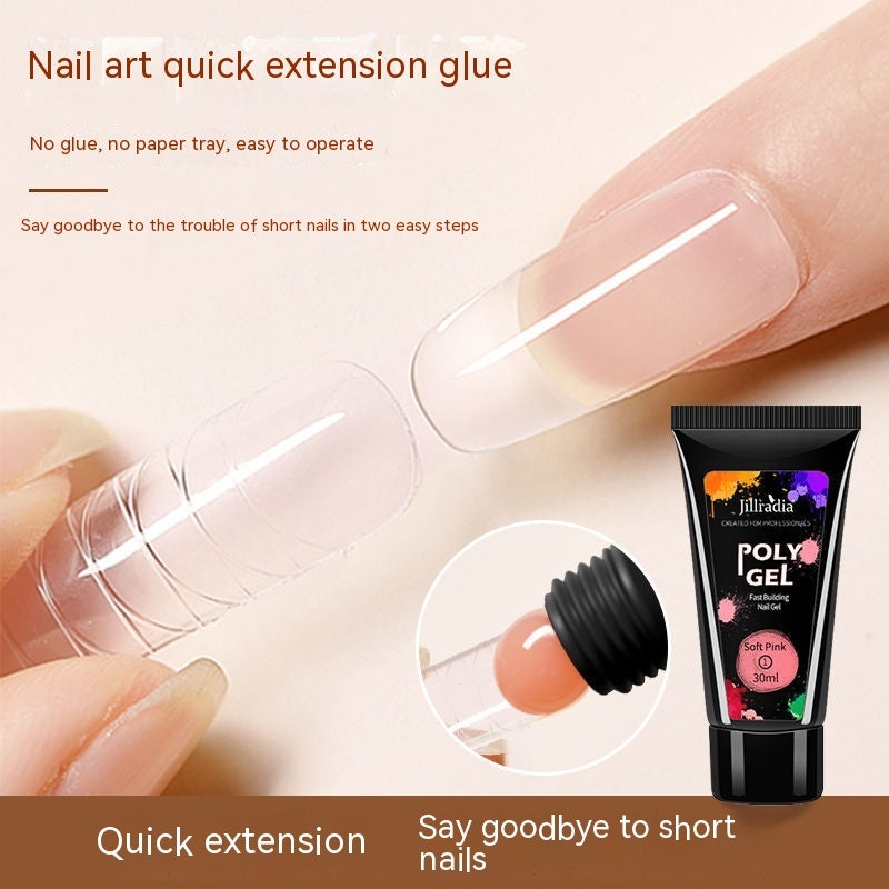 Crystal Extended Glue Nail Beauty UV