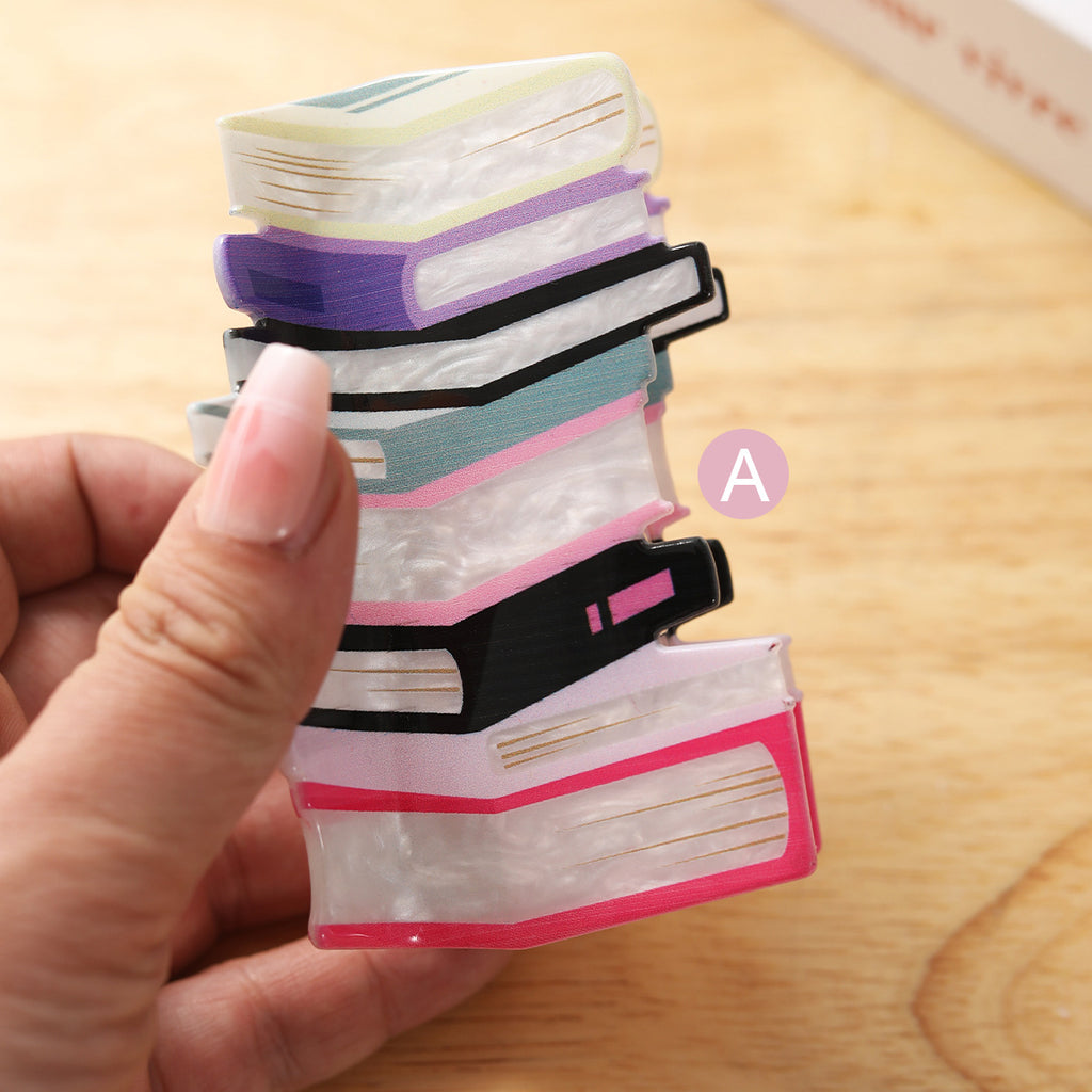 Women's Niche Acrylic Book Barrettes