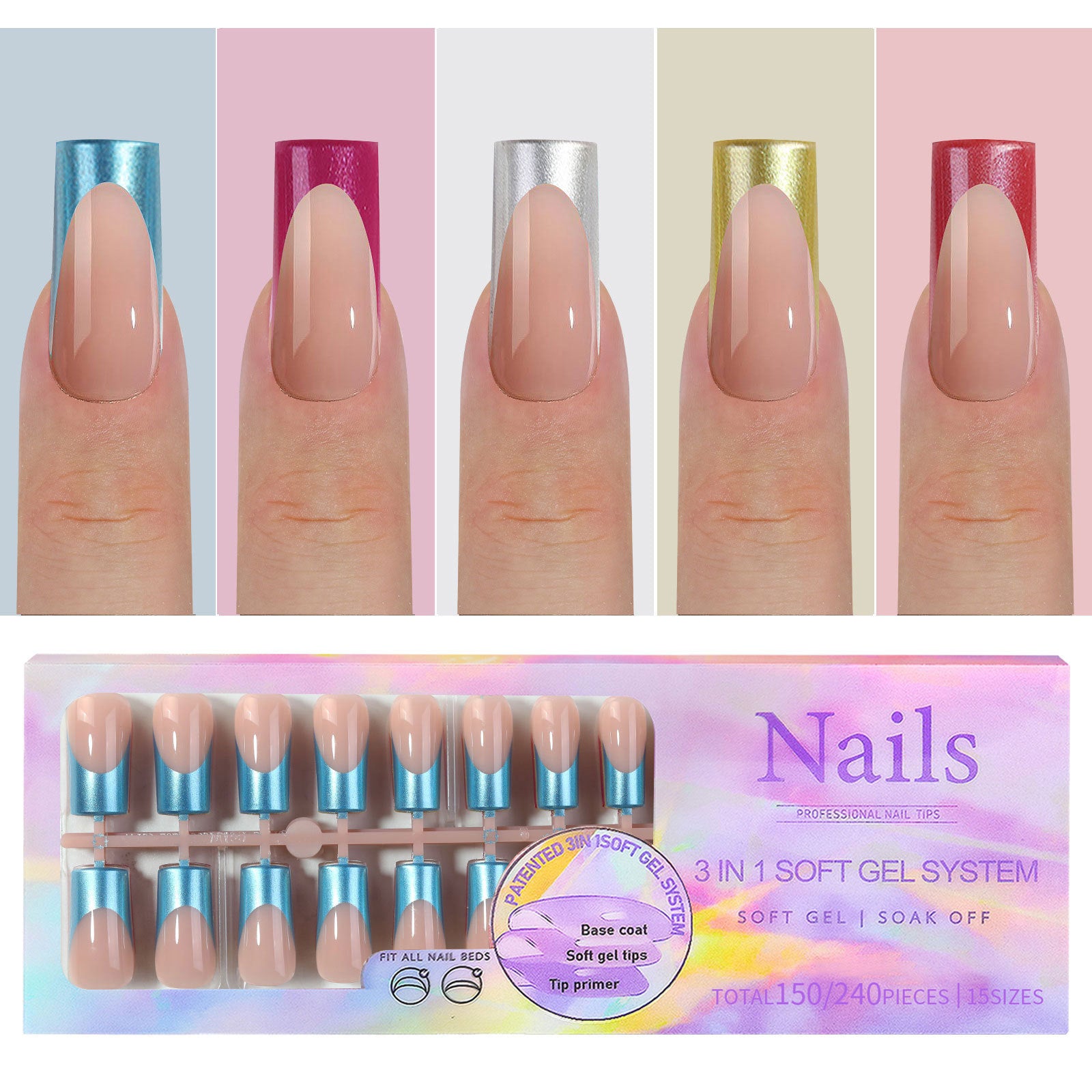 Manicure Wear Nail French Seamless Wear Nail Detachable